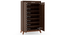 Webster Shoe Cabinet With Lock (Walnut Finish, 24 Pair Capacity) by Urban Ladder - Design 1 Image 1 - 210277