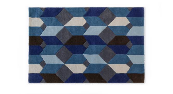 Elberta Carpet (Blue, 91 x 152 cm  (36" x 60") Carpet Size) by Urban Ladder - Design 1 Half View - 210338