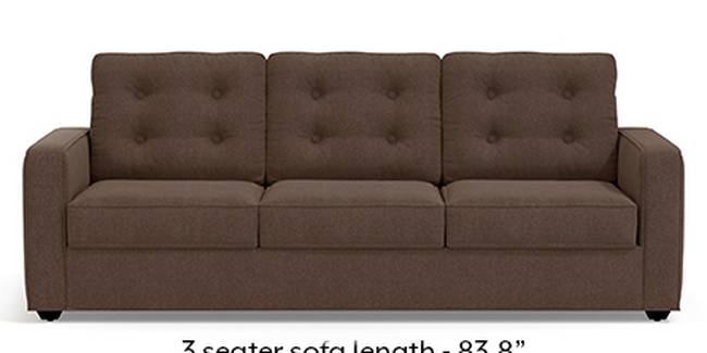 Apollo Sofa Set (Fabric Sofa Material, Regular Sofa Size, Soft Cushion Type, Regular Sofa Type, Master Sofa Component, Daschund Brown, Tufted Back Type, Regular Back Height)