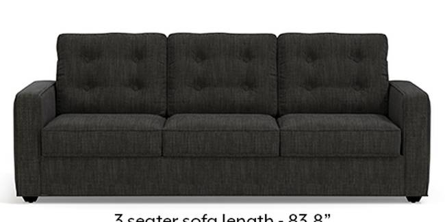 Apollo Sofa Set (Fabric Sofa Material, Regular Sofa Size, Soft Cushion Type, Regular Sofa Type, Master Sofa Component, Graphite Grey, Tufted Back Type, Regular Back Height)