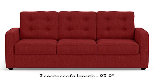 Apollo Sofa Set (Fabric Sofa Material, Regular Sofa Size, Soft Cushion Type, Regular Sofa Type, Master Sofa Component, Salsa Red, Tufted Back Type, Regular Back Height)