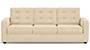 Apollo Sofa Set (Fabric Sofa Material, Compact Sofa Size, Soft Cushion Type, Regular Sofa Type, Individual 3 Seater Sofa Component, Birch Beige, Tufted Back Type, Regular Back Height) by Urban Ladder