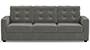 Apollo Sofa Set (Fabric Sofa Material, Compact Sofa Size, Soft Cushion Type, Regular Sofa Type, Individual 3 Seater Sofa Component, Ash Grey Velvet, Tufted Back Type, Regular Back Height) by Urban Ladder - - 211748