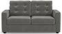 Apollo Sofa Set (Fabric Sofa Material, Compact Sofa Size, Firm Cushion Type, Regular Sofa Type, Individual 2 Seater Sofa Component, Ash Grey Velvet, Tufted Back Type, Regular Back Height) by Urban Ladder - - 211784