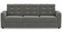 Apollo Sofa Set (Fabric Sofa Material, Compact Sofa Size, Firm Cushion Type, Regular Sofa Type, Individual 3 Seater Sofa Component, Ash Grey Velvet, Tufted Back Type, Regular Back Height) by Urban Ladder - - 211785
