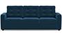 Apollo Sofa Set (Cobalt, Fabric Sofa Material, Compact Sofa Size, Soft Cushion Type, Regular Sofa Type, Individual 3 Seater Sofa Component, Tufted Back Type, Regular Back Height) by Urban Ladder - - 211803
