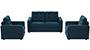 Apollo Sofa Set (Indigo Blue, Fabric Sofa Material, Compact Sofa Size, Firm Cushion Type, Regular Sofa Type, Master Sofa Component, Tufted Back Type, Regular Back Height) by Urban Ladder
