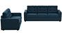 Apollo Sofa Set (Indigo Blue, Fabric Sofa Material, Compact Sofa Size, Firm Cushion Type, Regular Sofa Type, Master Sofa Component, Tufted Back Type, Regular Back Height) by Urban Ladder