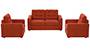 Apollo Sofa Set (Lava, Fabric Sofa Material, Compact Sofa Size, Soft Cushion Type, Regular Sofa Type, Master Sofa Component, Tufted Back Type, Regular Back Height) by Urban Ladder - - 211916