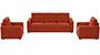 Apollo Sofa Set (Lava, Fabric Sofa Material, Compact Sofa Size, Soft Cushion Type, Regular Sofa Type, Master Sofa Component, Tufted Back Type, Regular Back Height) by Urban Ladder - - 211917