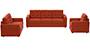 Apollo Sofa Set (Lava, Fabric Sofa Material, Compact Sofa Size, Soft Cushion Type, Regular Sofa Type, Master Sofa Component, Tufted Back Type, Regular Back Height) by Urban Ladder - - 211919