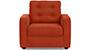 Apollo Sofa Set (Lava, Fabric Sofa Material, Compact Sofa Size, Soft Cushion Type, Regular Sofa Type, Individual 1 Seater Sofa Component, Tufted Back Type, Regular Back Height) by Urban Ladder - - 211922