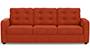 Apollo Sofa Set (Lava, Fabric Sofa Material, Compact Sofa Size, Soft Cushion Type, Regular Sofa Type, Individual 3 Seater Sofa Component, Tufted Back Type, Regular Back Height) by Urban Ladder - - 211924