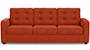 Apollo Sofa Set (Lava, Fabric Sofa Material, Compact Sofa Size, Soft Cushion Type, Regular Sofa Type, Individual 3 Seater Sofa Component, Tufted Back Type, Regular Back Height) by Urban Ladder - - 211924
