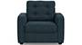 Apollo Sofa Set (Indigo Blue, Fabric Sofa Material, Compact Sofa Size, Soft Cushion Type, Regular Sofa Type, Individual 1 Seater Sofa Component, Tufted Back Type, Regular Back Height) by Urban Ladder