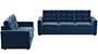 Apollo Sofa Set (Fabric Sofa Material, Compact Sofa Size, Soft Cushion Type, Regular Sofa Type, Master Sofa Component, Lapis Blue, Tufted Back Type, Regular Back Height) by Urban Ladder - - 211935