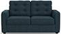 Apollo Sofa Set (Indigo Blue, Fabric Sofa Material, Compact Sofa Size, Firm Cushion Type, Regular Sofa Type, Individual 2 Seater Sofa Component, Tufted Back Type, Regular Back Height) by Urban Ladder
