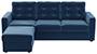 Apollo Sofa Set (Fabric Sofa Material, Compact Sofa Size, Firm Cushion Type, Regular Sofa Type, Master Sofa Component, Lapis Blue, Tufted Back Type, Regular Back Height) by Urban Ladder - - 211971
