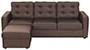 Apollo Sofa Set (Mocha, Fabric Sofa Material, Compact Sofa Size, Soft Cushion Type, Regular Sofa Type, Master Sofa Component, Tufted Back Type, Regular Back Height) by Urban Ladder