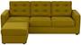 Apollo Sofa Set (Olive Green, Fabric Sofa Material, Compact Sofa Size, Soft Cushion Type, Regular Sofa Type, Master Sofa Component, Tufted Back Type, Regular Back Height) by Urban Ladder - - 212001