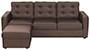 Apollo Sofa Set (Mocha, Fabric Sofa Material, Compact Sofa Size, Firm Cushion Type, Regular Sofa Type, Master Sofa Component, Tufted Back Type, Regular Back Height) by Urban Ladder