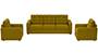 Apollo Sofa Set (Olive Green, Fabric Sofa Material, Compact Sofa Size, Firm Cushion Type, Regular Sofa Type, Master Sofa Component, Tufted Back Type, Regular Back Height) by Urban Ladder - - 212030