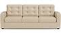 Apollo Sofa Set (Pearl, Fabric Sofa Material, Compact Sofa Size, Soft Cushion Type, Regular Sofa Type, Individual 3 Seater Sofa Component, Tufted Back Type, Regular Back Height) by Urban Ladder