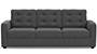 Apollo Sofa Set (Steel, Fabric Sofa Material, Compact Sofa Size, Soft Cushion Type, Regular Sofa Type, Individual 3 Seater Sofa Component, Tufted Back Type, Regular Back Height) by Urban Ladder