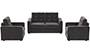 Apollo Sofa Set (Smoke, Fabric Sofa Material, Compact Sofa Size, Soft Cushion Type, Regular Sofa Type, Master Sofa Component, Tufted Back Type, Regular Back Height) by Urban Ladder - - 212136