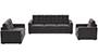 Apollo Sofa Set (Smoke, Fabric Sofa Material, Compact Sofa Size, Soft Cushion Type, Regular Sofa Type, Master Sofa Component, Tufted Back Type, Regular Back Height) by Urban Ladder - - 212139