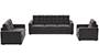 Apollo Sofa Set (Smoke, Fabric Sofa Material, Compact Sofa Size, Firm Cushion Type, Regular Sofa Type, Master Sofa Component, Tufted Back Type, Regular Back Height) by Urban Ladder - - 212172