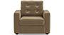 Apollo Sofa Set (Fabric Sofa Material, Compact Sofa Size, Firm Cushion Type, Regular Sofa Type, Individual 1 Seater Sofa Component, Fawn Velvet, Tufted Back Type, Regular Back Height) by Urban Ladder - - 212252