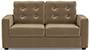 Apollo Sofa Set (Fabric Sofa Material, Compact Sofa Size, Firm Cushion Type, Regular Sofa Type, Individual 2 Seater Sofa Component, Fawn Velvet, Tufted Back Type, Regular Back Height) by Urban Ladder - - 212253