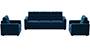 Apollo Sofa Set (Cobalt, Fabric Sofa Material, Regular Sofa Size, Firm Cushion Type, Regular Sofa Type, Master Sofa Component, Tufted Back Type, Regular Back Height) by Urban Ladder - - 212289