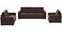 Apollo Sofa Set (Fabric Sofa Material, Regular Sofa Size, Soft Cushion Type, Regular Sofa Type, Master Sofa Component, Daschund Brown, Tufted Back Type, Regular Back Height) by Urban Ladder