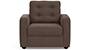 Apollo Sofa Set (Fabric Sofa Material, Regular Sofa Size, Soft Cushion Type, Regular Sofa Type, Individual 1 Seater Sofa Component, Daschund Brown, Tufted Back Type, Regular Back Height) by Urban Ladder