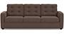 Apollo Sofa Set (Fabric Sofa Material, Regular Sofa Size, Soft Cushion Type, Regular Sofa Type, Individual 3 Seater Sofa Component, Daschund Brown, Tufted Back Type, Regular Back Height) by Urban Ladder