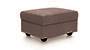 Apollo Sofa Set (Fabric Sofa Material, Regular Sofa Size, Soft Cushion Type, Regular Sofa Type, Ottoman Sofa Component, Daschund Brown, Tufted Back Type, Regular Back Height) by Urban Ladder