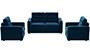 Apollo Sofa Set (Cobalt, Fabric Sofa Material, Regular Sofa Size, Soft Cushion Type, Regular Sofa Type, Master Sofa Component, Tufted Back Type, Regular Back Height) by Urban Ladder - - 212335