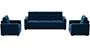 Apollo Sofa Set (Cobalt, Fabric Sofa Material, Regular Sofa Size, Soft Cushion Type, Regular Sofa Type, Master Sofa Component, Tufted Back Type, Regular Back Height) by Urban Ladder - - 212336