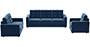 Apollo Sofa Set (Fabric Sofa Material, Regular Sofa Size, Soft Cushion Type, Regular Sofa Type, Master Sofa Component, Lapis Blue, Tufted Back Type, Regular Back Height) by Urban Ladder - - 212469