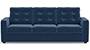 Apollo Sofa Set (Fabric Sofa Material, Regular Sofa Size, Soft Cushion Type, Regular Sofa Type, Individual 3 Seater Sofa Component, Lapis Blue, Tufted Back Type, Regular Back Height) by Urban Ladder - - 212474