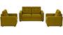 Apollo Sofa Set (Olive Green, Fabric Sofa Material, Regular Sofa Size, Soft Cushion Type, Regular Sofa Type, Master Sofa Component, Tufted Back Type, Regular Back Height) by Urban Ladder - - 212529