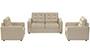 Apollo Sofa Set (Pearl, Fabric Sofa Material, Regular Sofa Size, Soft Cushion Type, Regular Sofa Type, Master Sofa Component, Tufted Back Type, Regular Back Height) by Urban Ladder