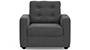 Apollo Sofa Set (Steel, Fabric Sofa Material, Regular Sofa Size, Soft Cushion Type, Regular Sofa Type, Individual 1 Seater Sofa Component, Tufted Back Type, Regular Back Height) by Urban Ladder