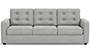Apollo Sofa Set (Fabric Sofa Material, Regular Sofa Size, Soft Cushion Type, Regular Sofa Type, Individual 3 Seater Sofa Component, Vapour Grey, Tufted Back Type, Regular Back Height) by Urban Ladder - - 212727
