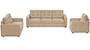 Apollo Sofa Set (Fabric Sofa Material, Regular Sofa Size, Soft Cushion Type, Regular Sofa Type, Master Sofa Component, Sandshell Beige, Tufted Back Type, Regular Back Height) by Urban Ladder - - 212731