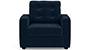 Apollo Sofa Set (Fabric Sofa Material, Regular Sofa Size, Soft Cushion Type, Regular Sofa Type, Individual 1 Seater Sofa Component, Sea Port Blue Velvet, Tufted Back Type, Regular Back Height) by Urban Ladder