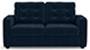 Apollo Sofa Set (Fabric Sofa Material, Regular Sofa Size, Soft Cushion Type, Regular Sofa Type, Individual 2 Seater Sofa Component, Sea Port Blue Velvet, Tufted Back Type, Regular Back Height) by Urban Ladder
