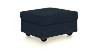 Apollo Sofa Set (Fabric Sofa Material, Regular Sofa Size, Soft Cushion Type, Regular Sofa Type, Ottoman Sofa Component, Sea Port Blue Velvet, Tufted Back Type, Regular Back Height) by Urban Ladder